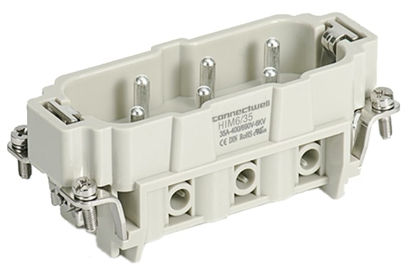 INSERTO MACHO TOMADA MULTIPOLAR 06 POLOS 35A HIM6/35 CONNECTWELL°°