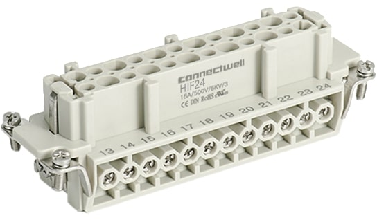INSERTO FÊMEA TOMADA MULTIPOLAR 24 POLOS HIF24 CONNECTWELL°°