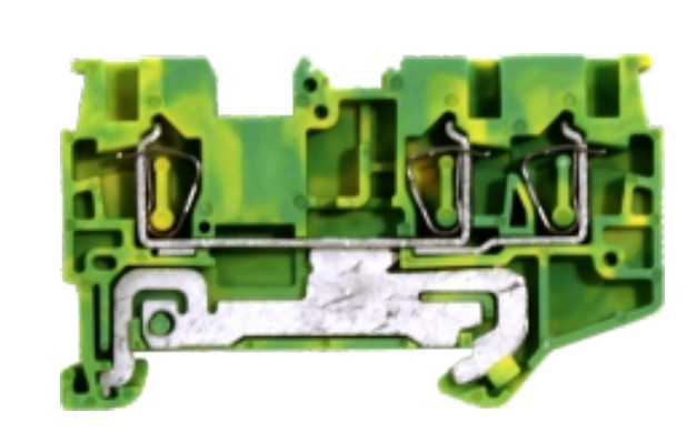 CONECTOR TERRA MOLA 2,5MM² - FRONTAL 3 VIAS BK2-FT3 METALTEX °°