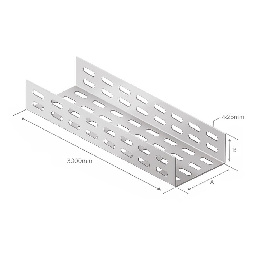 ELETROCALHA PERF.100X50 ZINC 300037 METATELX°°