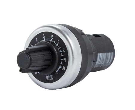 PR20-05K POTENCIÔMETRO 5KOHMS – 0,5W PARA PAINEL – FURO 22MM METALTEX °°