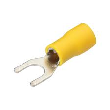 TERMINAL FORQUILHA PRE-ISOLADO AMARELO 4,0-6,0 MM² M4 - 100 PÇ - SV5.5-4S ELETROKIT°°