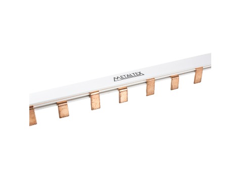 MBF1P63 BARRAMENTO DE FASE UNIPOLAR 63A P/ DISJUNTOR DIN - 1 M METALTEX °°