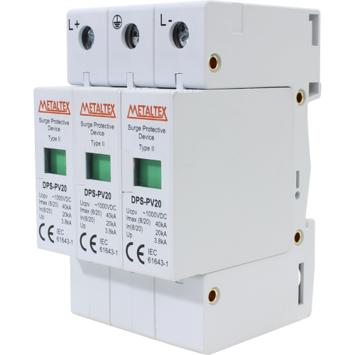DISPOSITIVO PROTEÇÃO SURTOS FOTOVOLTAICO - 20KA - 1000VCC DPS-PV20-1K METALTEX°°