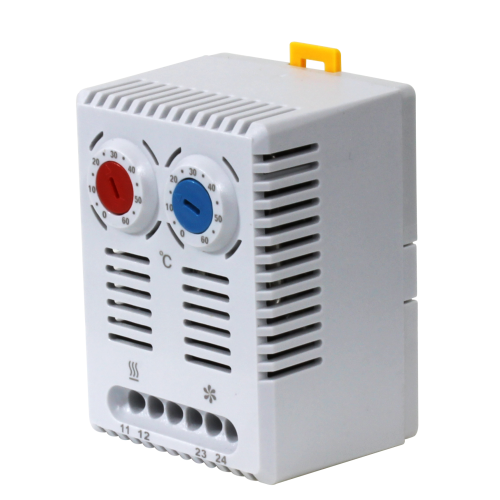 TERMOSTATO BIMETALICO 0-60ºC- 1NA+1NF AQUEC/ RESF MONTAGEM DIN TRS1-AR METALTEX°°