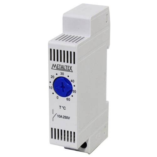 TERMOSTATO BIMETÁLICO 0-60ºC - CONTATO 1NA (RESFRIAMENTO) -MONTAGEM DIN TRS-R METALTEX °°