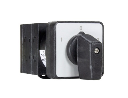 K056-20-3P CHAVE COMUTADORA 1-0-2 TRIPOLAR 20A - MONTAGEM PAINEL - PRETA METALTEX °°