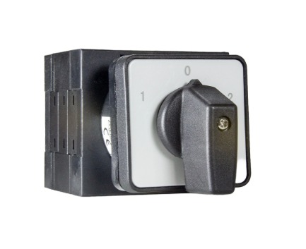 K356-40-3P CHAVE COMUTADORA 1-0-2 TRIPOLAR 40A - MONTAGEM PAINEL - PRETA METALTEX °°