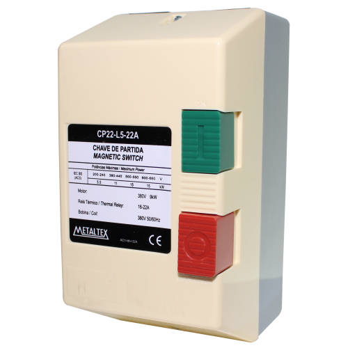 CP22-L5-22A 	CAIXA DE PARTIDA 12,5CV - 380V - 16 A 22A METALTEX  °°