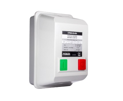 CPM40-H5-40A CAIXA DE PARTIDA IP56 - 12,5 A 15CV - 220V - 28 A 40A METALTEX °°