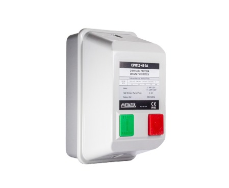 CPM12-H5-9A CAIXA DE PARTIDA IP56 - 2 A 3CV - 220V - 6 A 9A METALTEX °°