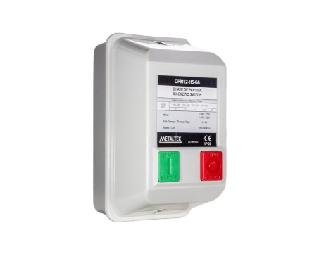 CPM12-H5-6A CAIXA DE PARTIDA IP56  - 1,5CV - 220V - 4 A 6A METALTEX°°