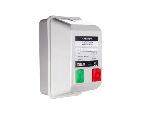 CPM12-H5-4A CAIXA DE PARTIDA IP56- 0,75 A 1CV - 220V - 2,5 A 4A METALTEX °°