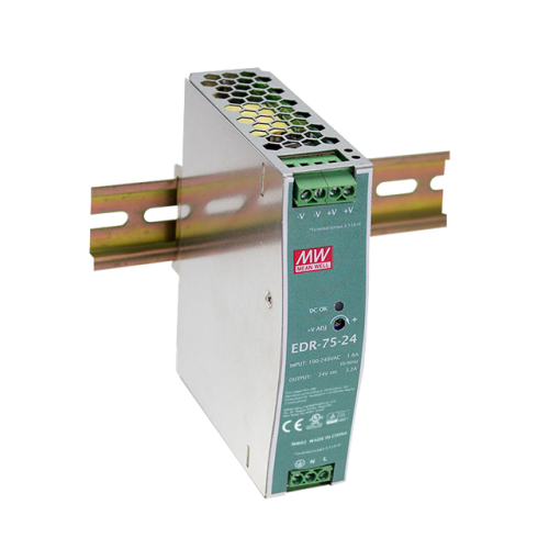 FONTE CHAVEADA 75W - ALIM 90-264VCA - SAÍDA 12VCC-6,4A EDR-75-12 MEAN WELL°°