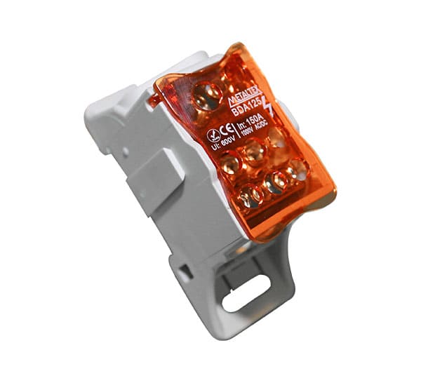 BDA125 BLOCO DE DISTRIBUIÇÃO MODULAR IN:150A - 8 TERMINAIS METALTEX °°