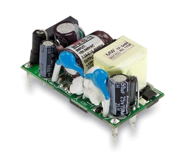 MFM-10-12 FONTE CHAVEADA ABERTA 10W-IN:80-264VAC-OUT:12VCC/0,8A - CERTIF MEDICO MEAN WELL°°