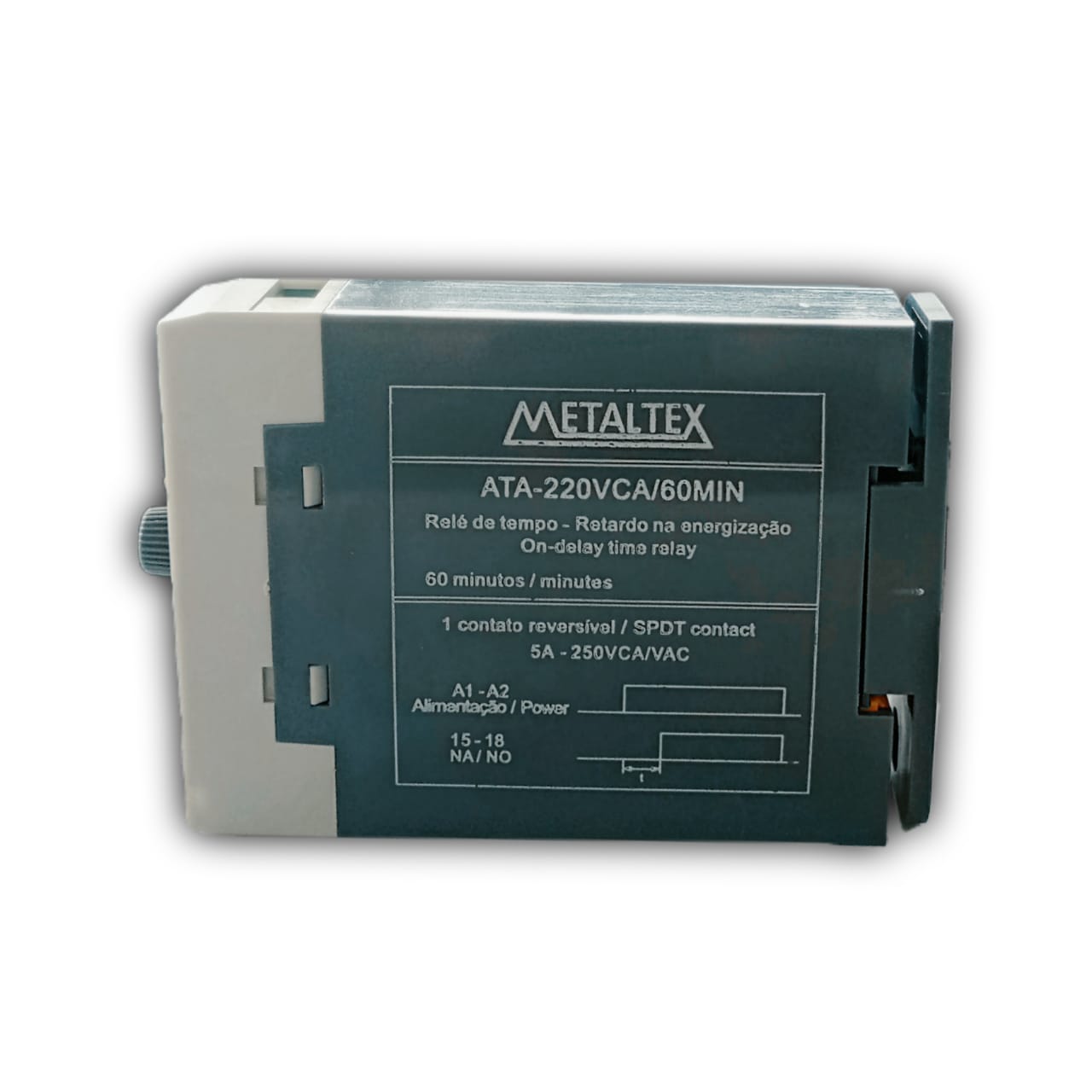 RELE DE TEMPO ATA-220VCA 60 MIN METALTEX °°