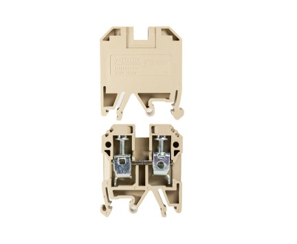MTB10EN CONECTOR DE PASSAGEM 10MM P/ TRILHOS TS32 E TS35 - BEGE METALTEX °°