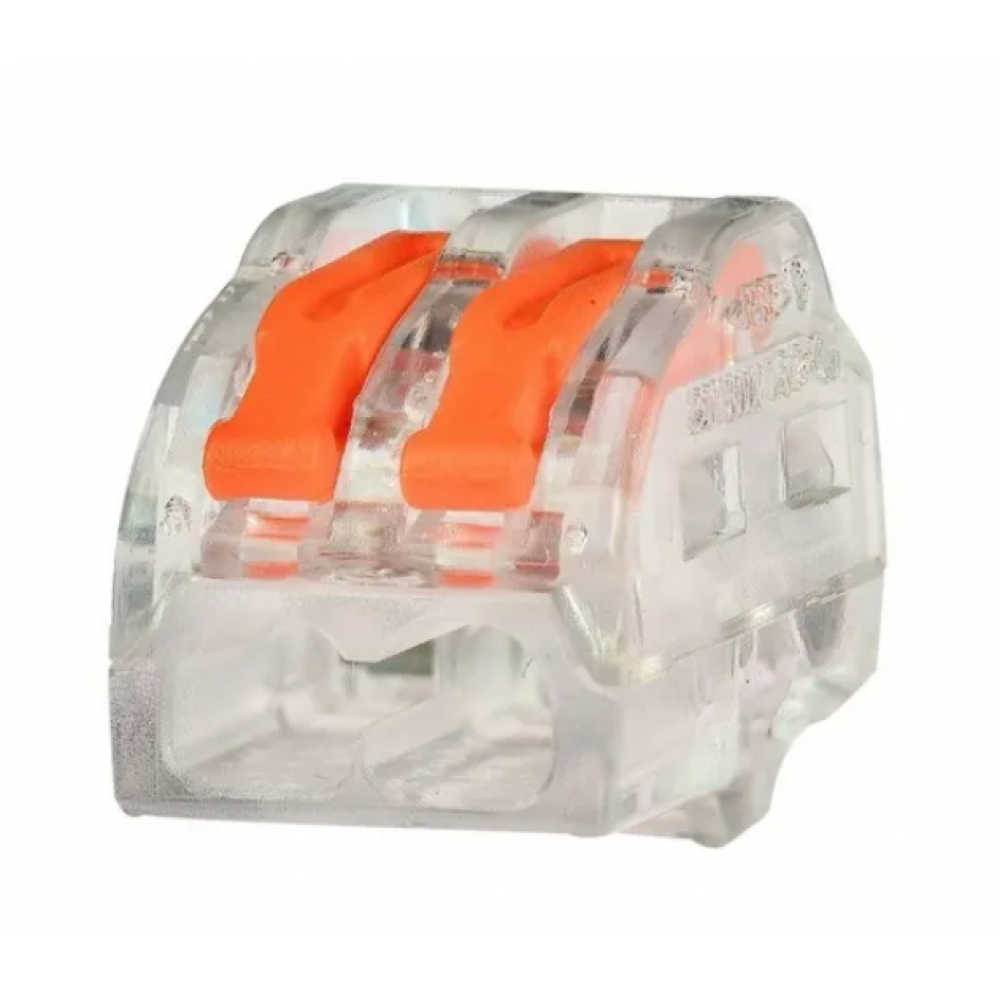 CONECTOR ILUMINACAO INCOLOR 2 VIAS 4,0 MM -  PC622 ELETROKIT°°