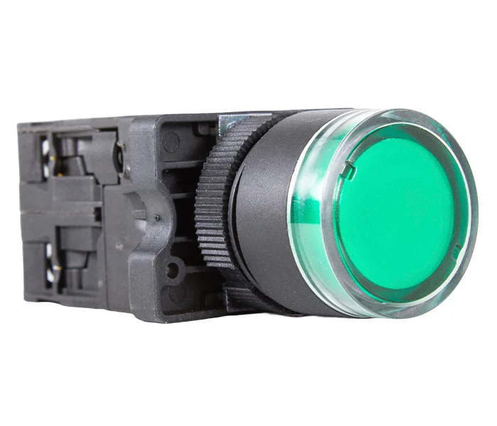 BOTÃO PULSADOR ILUMINADO VD (NA) - 24VCC °°
