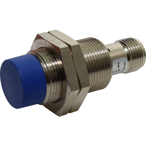 SENSOR INDUTIVO M18 -CORPO CURTO- NÃO FACEADO SN 12MM - NPN – NA+NF - C/ CONEC M12 AK6/BN-4H METALTEX °°