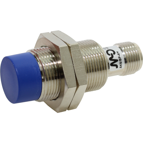 SENSOR INDUTIVO M18 CORPO CURTO –SN=12MM Ñ FACEADO - 10-30VCC PNP - NA+NF - CONEC. M12 AK6/BP-4H METALTEX °°