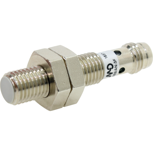 SENSOR INDUTIVO M8 CORPO CURTO –SN=2MM FACEADO - 10-30VCC NPN - NA - CONEC. M8 AE6/AN-3F METALTEX °°
