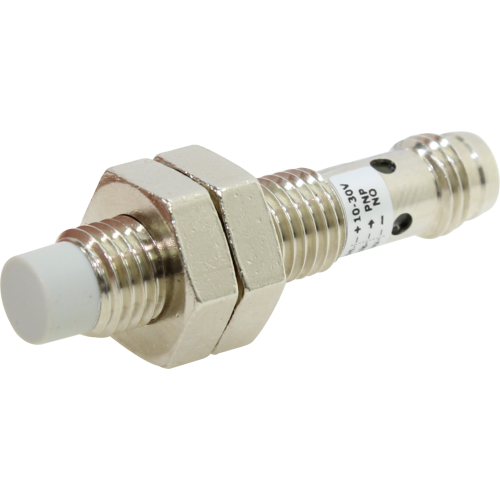 AE6/AP-4F SENSOR INDUTIVO M8 NÃO FACEADO PNP - NA- 4MM CORPO CURTO- CONEXÃO M8 METALTEX °°