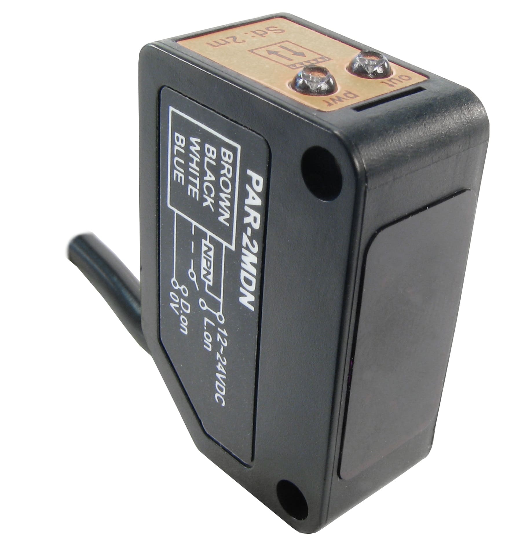 SENSOR FOTOELÉTRICO RETROREFLECTIVO NPN 2M PAR-2MDN METALTEX°°