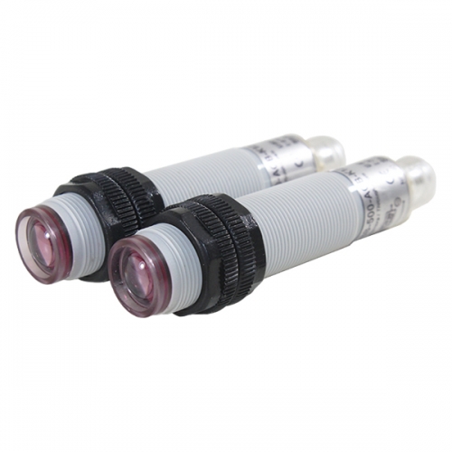 SENSOR FOTOELÉTRICO BARREIRA NF - 5M - 90~250VCA C/ CONECTOR M12 P18B-500-ACB-K12 METALTEX°°