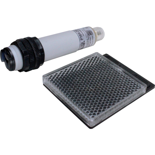 SENSOR FOTOELÉTRICO RETROREFLECTIVO NPN/NA+NF - 2M - 10~30VCC C/ CONECTOR M12 P18R-200-DNC-K12 METALTEX°°
