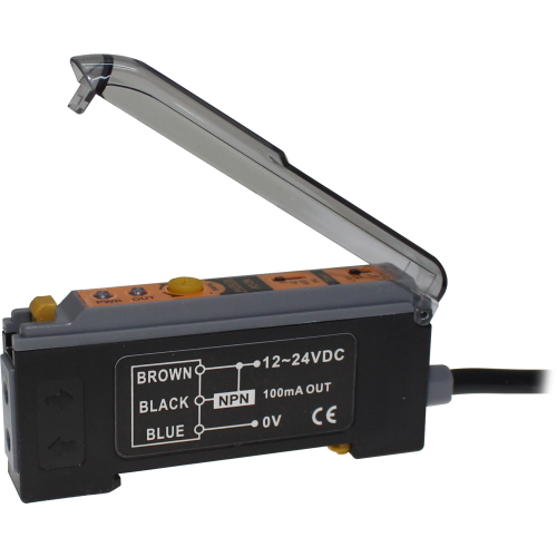 SENSOR FOTOELÉTRICO P/ FIBRA OPTICA 12-24VCC- NPN COM CABO PZ-DN METALTEX°°
