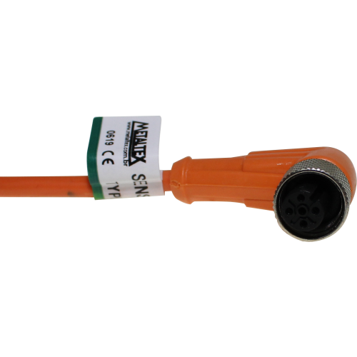 K12-A-2M CABO C/ CONECTOR M12 90º 4 PINOS- 2M METALTEX°°