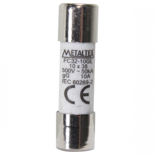 FC32-10GL FUSÍVEL CILÍNDRICO 10X38MM - 10A GL/GG METALTEX °°