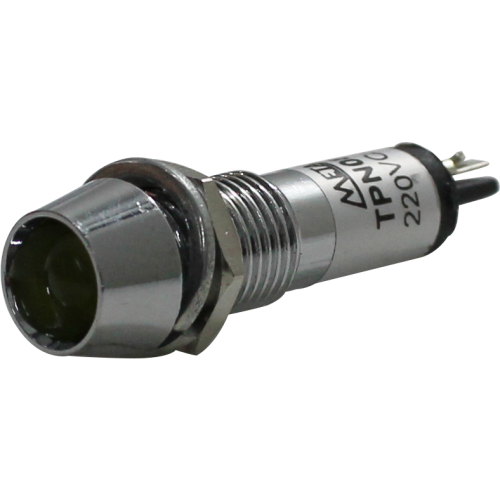INDICADOR LED 8MM - 220V LARANJA TPN-082LO METALTEX °°