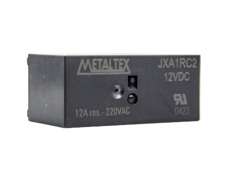 JXA1RC2 RELÉ MINIATURA DE POTENCIA, 1 CONTATO REVERSÍVEL 12VCC, 12A  PCI METALTEX °°