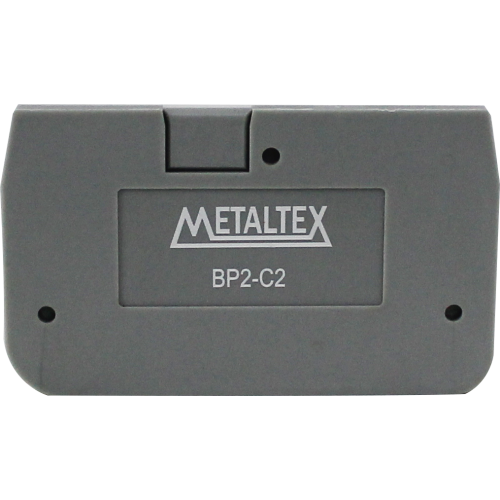 BP2-C2 CAPA P/ CONECTOR 2,5MM² - 2VIAS - CINZA METALTEX°°