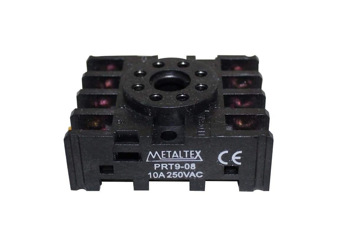 PRT9-08 SOQUETE 8 PINOS P/ TRILHO DIN METALTEX °°