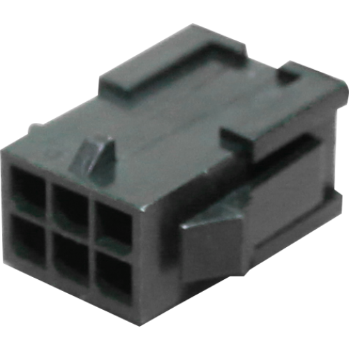 PLUGUE MACHO PARA PAINEL, 6 VIAS (2X3), PASSO 3,0mm (USAR O TERMINAL MACHO - MCFTM) MCFAF-06 METALTEX °°
