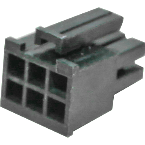 RECEPTÁCULO FÊMEA PARA CABO, 6 VIAS (2X3), PASSO 3.0MM (USAR O TEMINAL FÊMEA - MCFTF)  MCFAM-06 METALTEX °°