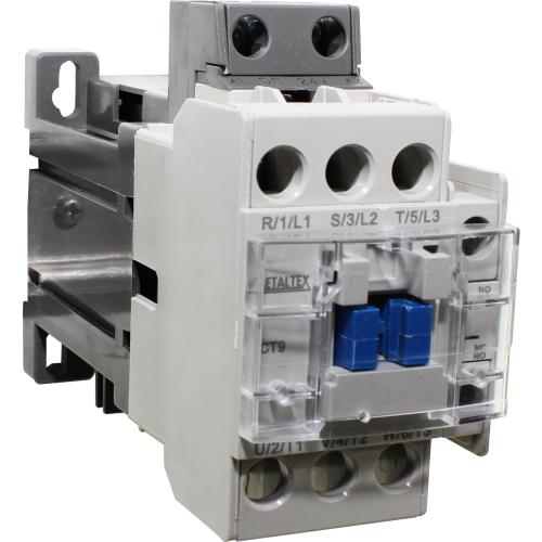 CT9-B0-311 CONTATOR TRIPOLAR 11A/AC3 - BOB: 24VCC - AUX: 1NA+1NF METALTEX °°