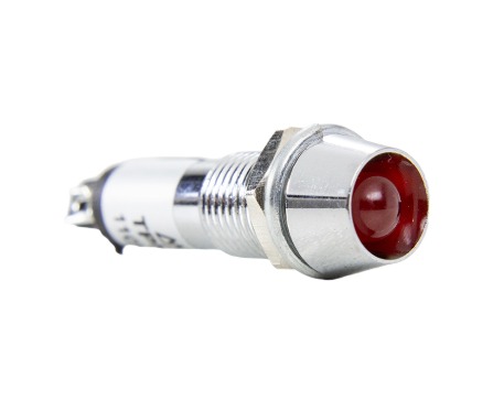 TPN-087LR  INDICADOR LED 8MM - 24V VERMELHO METALTEX °°