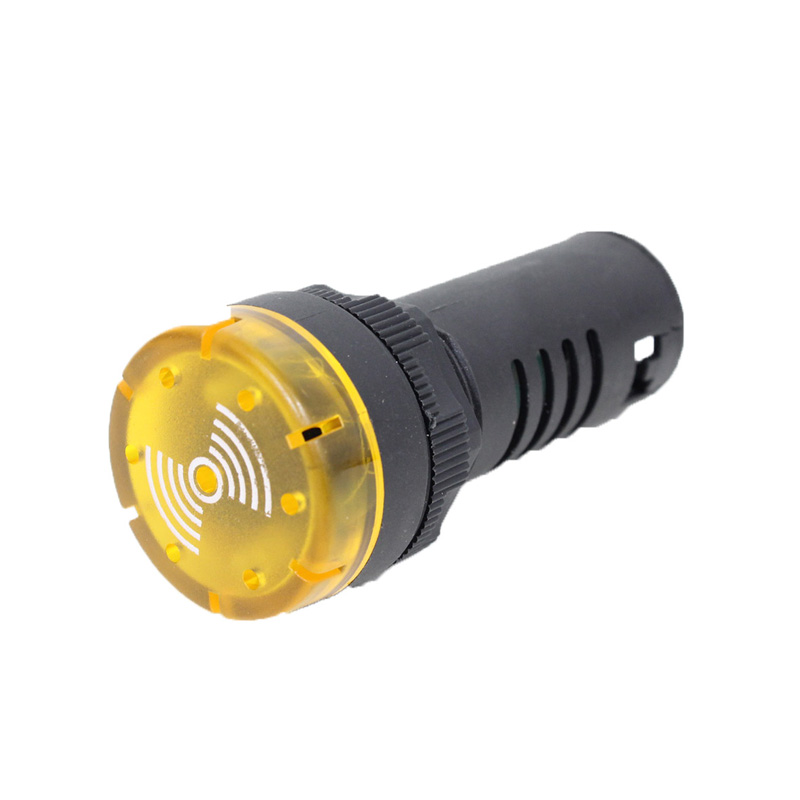 BZ20-7L-Y SINALIZADOR 22MM SONORO/LED AMARELO - 24VCA/VCC METALTEX  °°