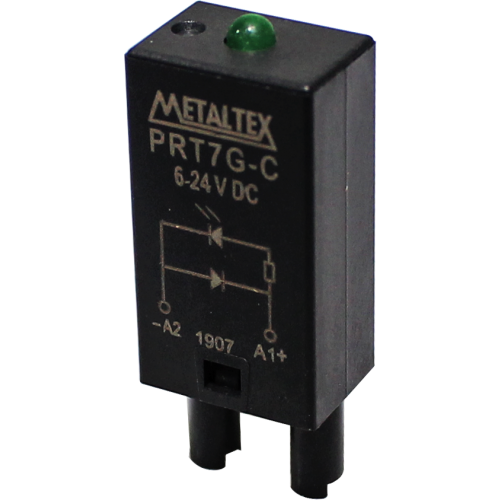 PRT7G-C MODULO INDICADOR LED VD   6~24 VCC METALTEX°°