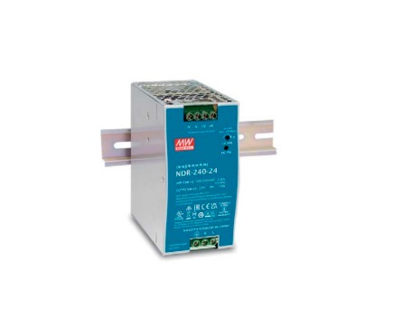 NDR-240-48 FONTE CHAVEADA TRILHO DIN 9 A 264 VCA SAIDA 48 VCC-5A MEAN WELL °°
