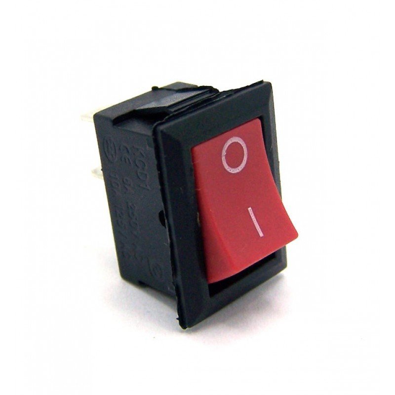 CHAVE GANGORRA LIGA/DESLIGA 4 POLOS VERMELHA ILUMINADA 220V KCD-R \ KCD4-201N (VERMELHO) °°