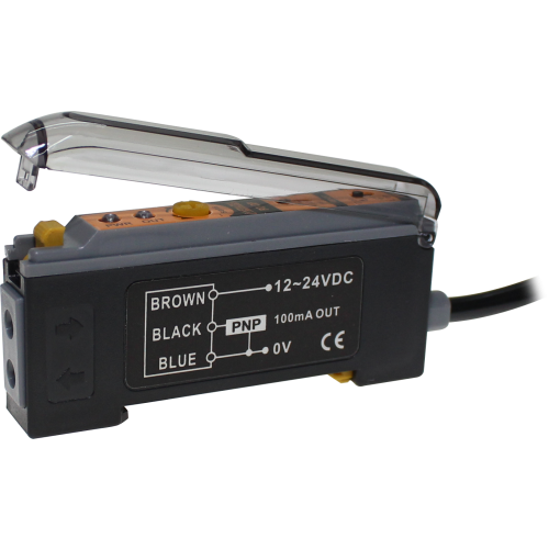 PZ-DP SENSOR FOTOELÉTRICO P/FIBRA OPTICA 12-24VCC PNP COM CABO METALTEX °°