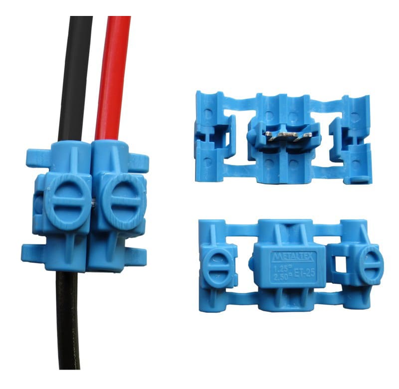 ET-25 EMENDA PARA CABOS 1,25 A 2,5MM², AZUL METALTEX°°