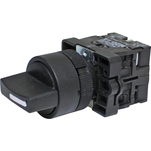 P20SCR4-B-2A CHAVE SELETORA PLÁSTICA KNOB CURTO - 3 POS. FIXAS 45G - 2NA METALTEX°°