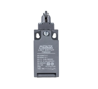 FM9222 CHAVE FIM DE CURSO PLÁSTICA - ATUADOR ROLETE 90º 30 X 30 X 72MM METALTEX °°